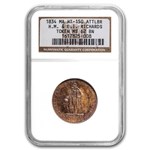 1834 H.M. Richards Jeweler Store Card HT-150 MS-62 NGC (BN)