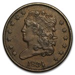 1834 Half Cent AU