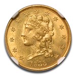 1835 $2.50 Gold Classic Head Quarter Eagle MS-64 NGC