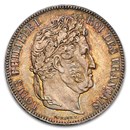 1835-A France Silver 5 Francs Louis Philippe MS-66 NGC