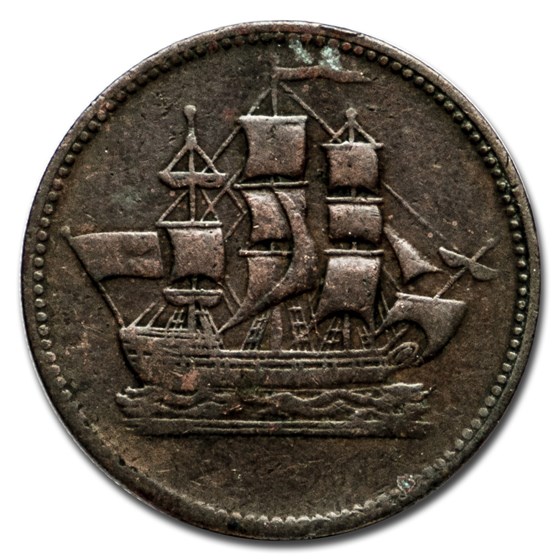 (1835) Canada Half Penny Ships Colonies & Commerce Token Fine (1835) Canada Half Penny Ships Colonies & Commerce Token Fine