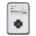 1835 Capped Bust Dime PF-65 NGC
