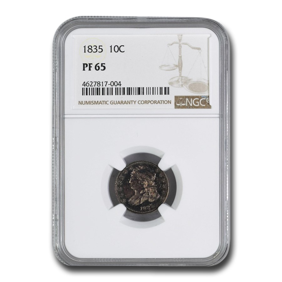 1835 Capped Bust Dime PF-65 NGC