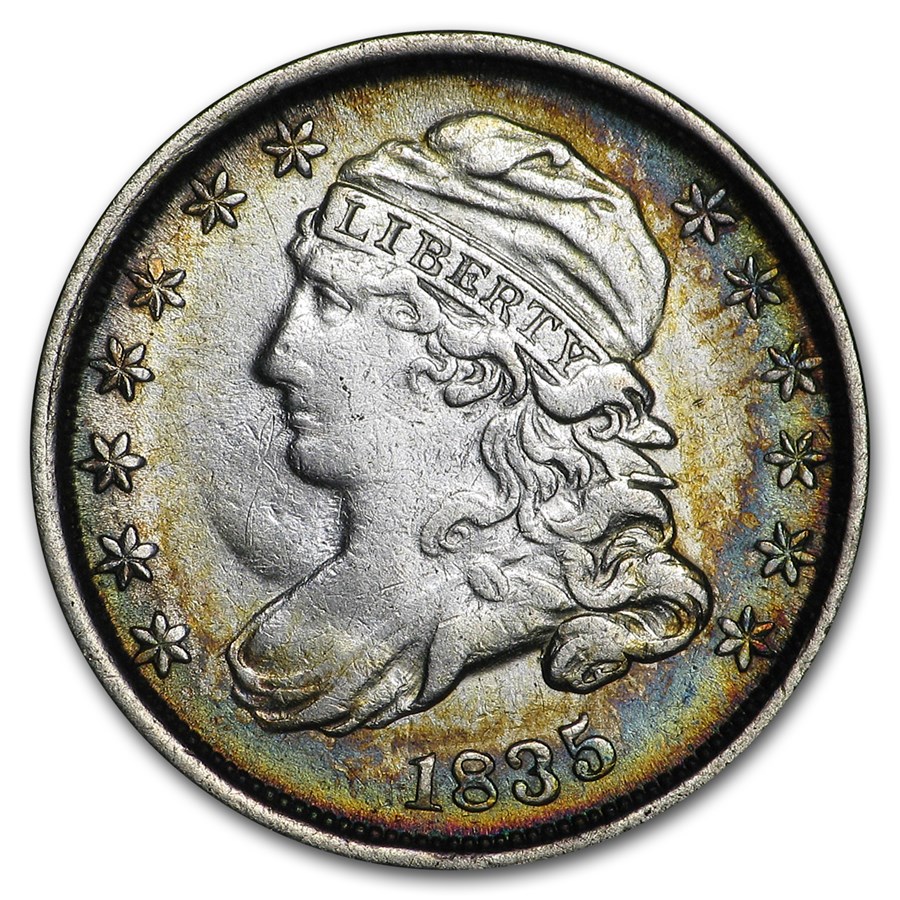1835 Capped Bust Dime XF