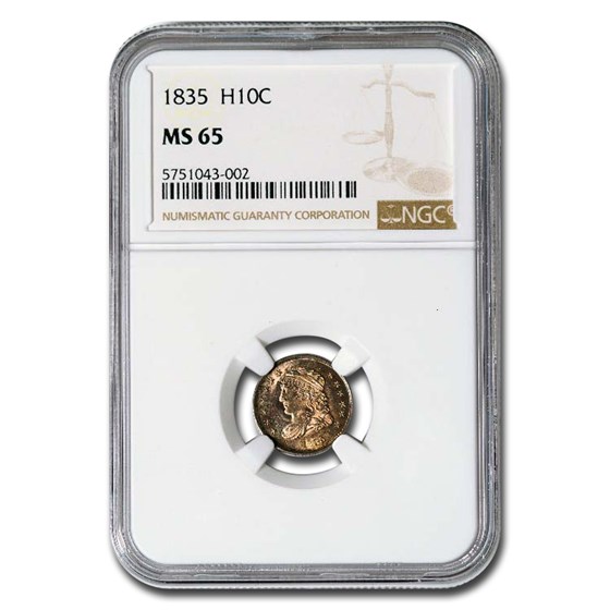 1835 Capped Bust Half Dime MS-65 NGC 1835 Capped Bust Half Dime MS-65 NGC