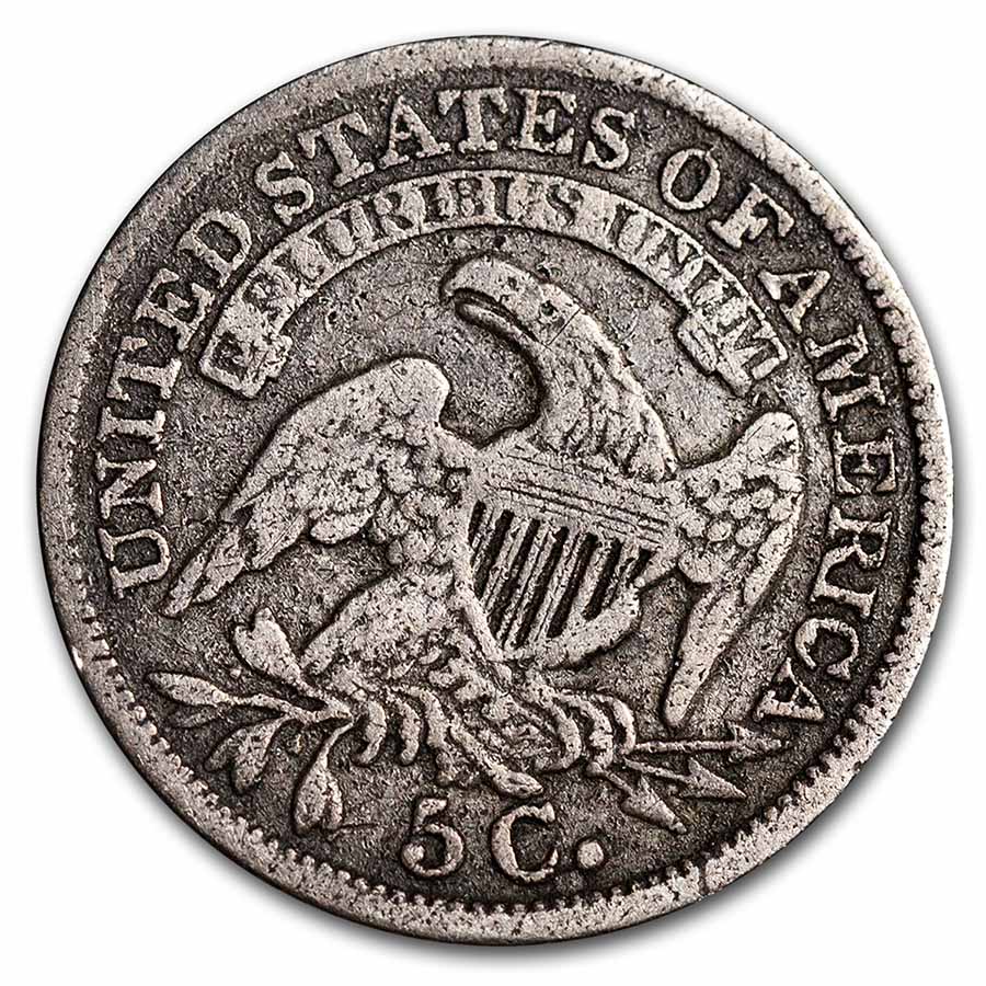 Buy 1835 Capped Bust Half Dime Small Date/Large 5¢ VF | APMEX