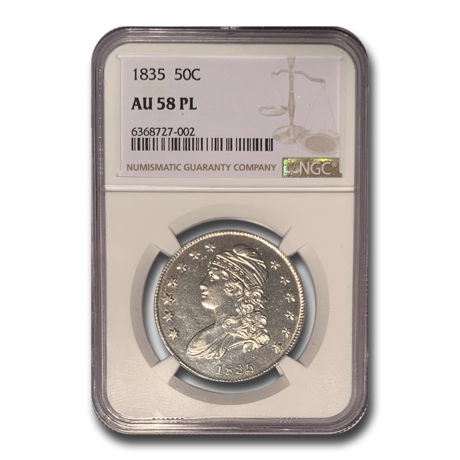 Buy 1835 Capped Bust Half Dollar AU-58 NGC (PL) | APMEX