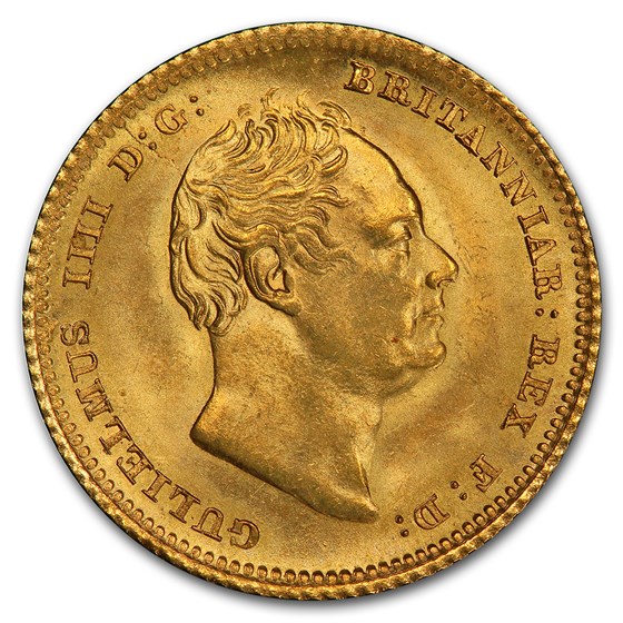 Buy 1835 Great Britain Gold HalfSovereign William IV MS64 PCGS APMEX