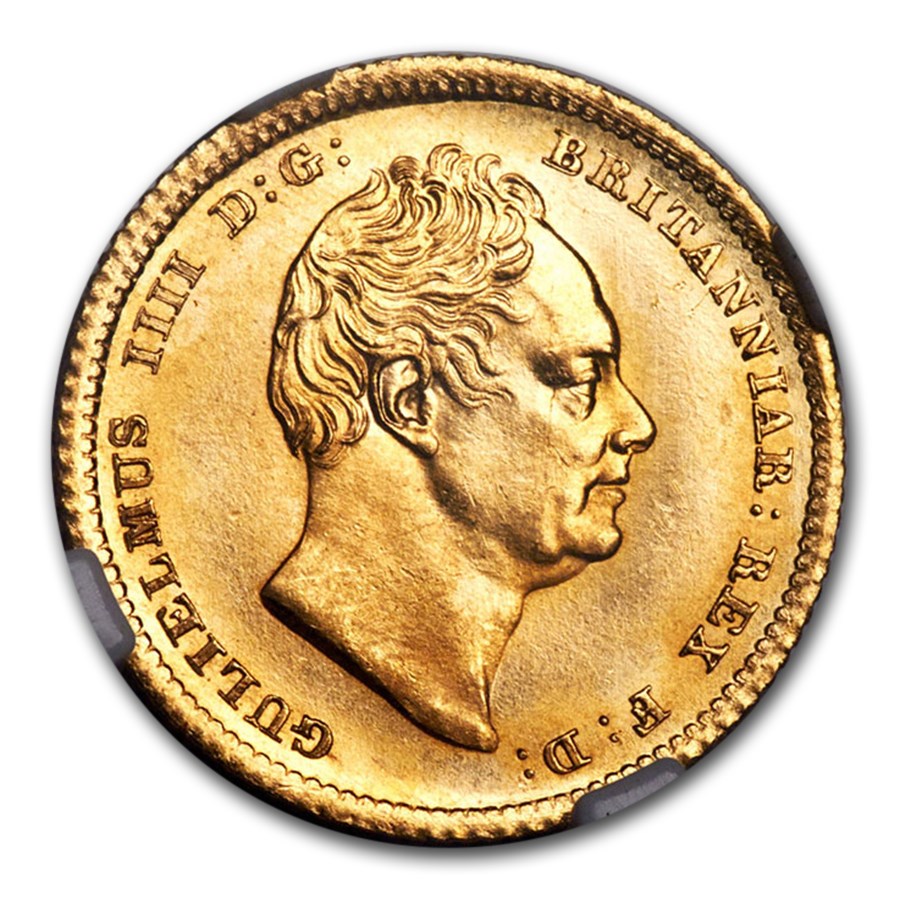 Buy 1835 Great Britain Gold HalfSovereign William IV MS65 NGC APMEX
