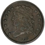 1835 Half Cent XF Details