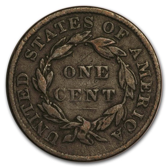 1835 Large Cent Head Of 1836