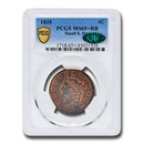 1835 Large Cent MS-65+ PCGS CAC (Red/Brown, Small 8, Stars)