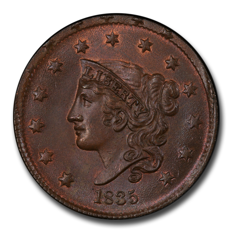 1835 (None) Phil Coronet Liberty Head Large Cent Head of 1836