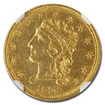 1836 $2.50 Classic Head Gold Quarter Eagle AU-58 NGC (Script 8)