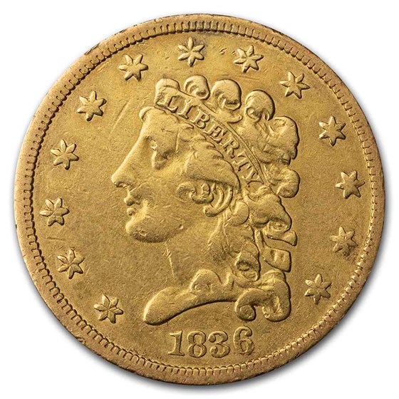 1836 $2.50 Gold Classic Details (Cleaned)
