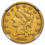 1836 $2.50 Gold Classic Head Quarter Eagle XF-40 NGC
