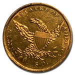 1836 $5.00 Gold Classic Head Half Eagle AU-50 PCGS (HM-5)