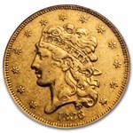 1836 $5 Gold Classic Head Half Eagle AU-53 NGC