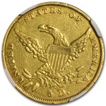 1836 $5 Gold Classic Head Half Eagle VF-30 NGC