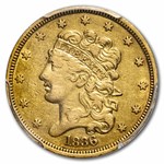 1836 $5 Gold Classic Head Half Eagle VF-35 PCGS