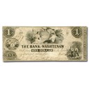 1836 Bank of Washtenaw, MI $1 MI-50, VG
