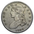 1836 Bust Half Dollar Fine (Lettered Edge)