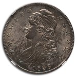 1836 Bust Half Dollar MS-61 NGC (Lettered Edge)