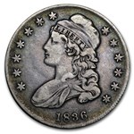 1836 Bust Half Dollar VF (Lettered Edge)