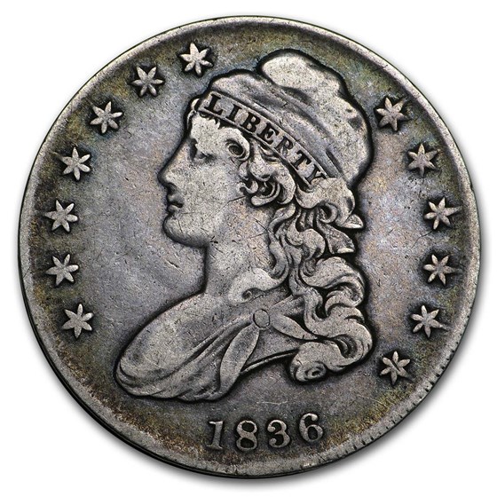 1836 Bust Half Dollar VF (Lettered Edge) 1836 Bust Half Dollar VF (Lettered Edge)