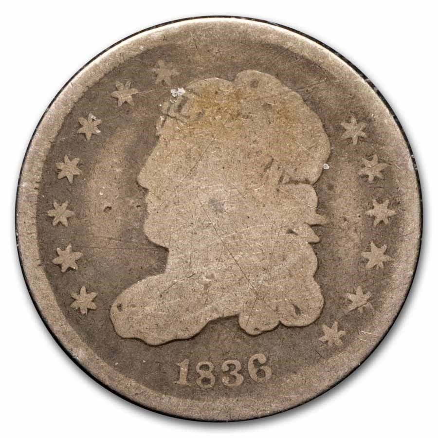 1836 Capped Bust Half Dime Good