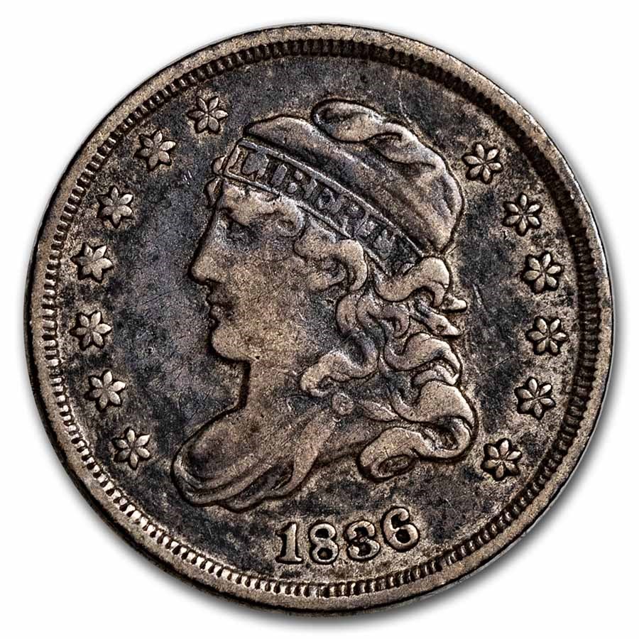 1836 Capped Bust Half Dime VF