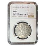 1836 Capped Bust Half Dollar MS-65 NGC (Beaded Rev, O-106a)