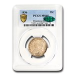 1836 Capped Bust Quarter MS-65 PCGS CAC