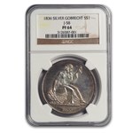 1836 Gobrecht Liberty Seated Dollar Proof-64 NGC (J-58)