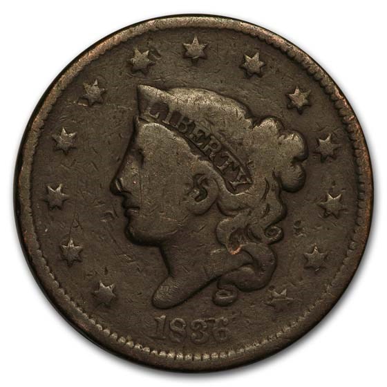 1836 Large Cent VG 1836 Large Cent VG