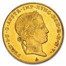 1837-1848 A Austria Gold 1 Ducat Ferdianand I AU