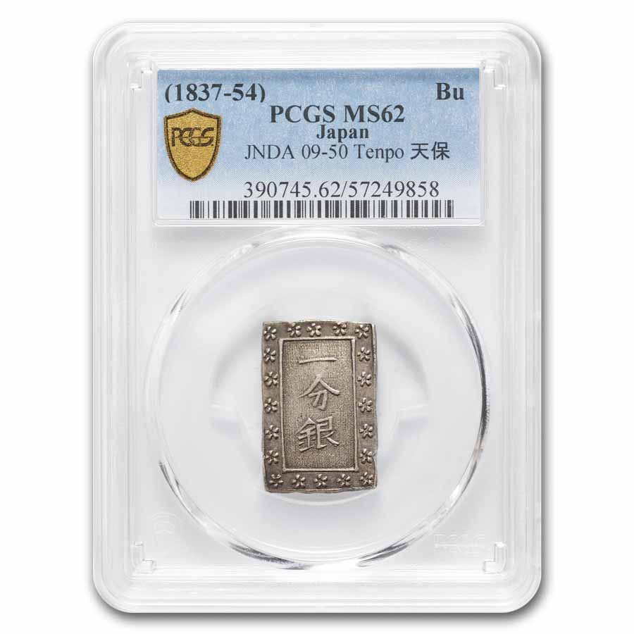 Buy 1837-1854 Japan Silver 1 Bu (Ichibugin) MS-62 PCGS | APMEX