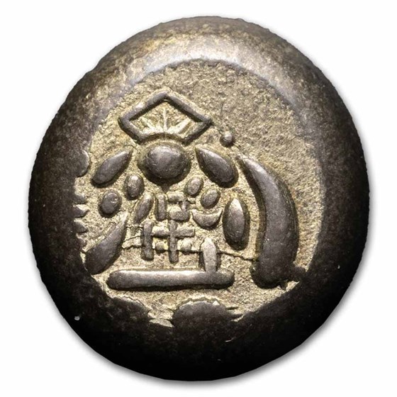 (1837-1858) Japan BI Tenpo Mameitagin MS (JNDA# 09-68) (1837-1858) Japan BI Tenpo Mameitagin MS (JNDA# 09-68)
