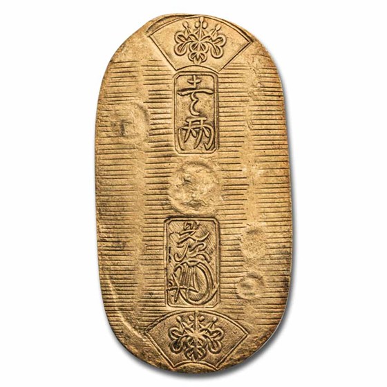 (1837-1858) Japan Tenpo Gold Koban, 1 Ryo XF W/Folder