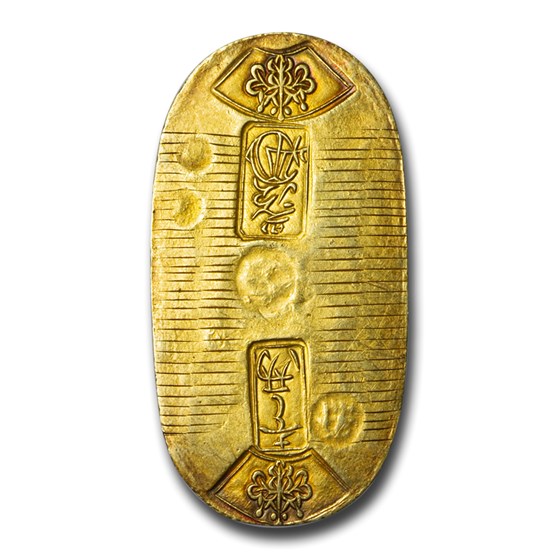 (1837-1858) Japan Tenpo Gold Koban, 1 Ryo XF (1837-1858) Japan Tenpo Gold Koban, 1 Ryo XF