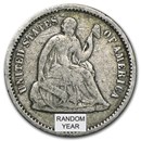 1837-1873 Liberty Seated Half Dimes Avg Circ