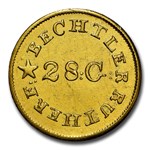 (1837-42) $1 Carolina Gold C Bechtler MS-63 NGC (28 G, N Reverse)