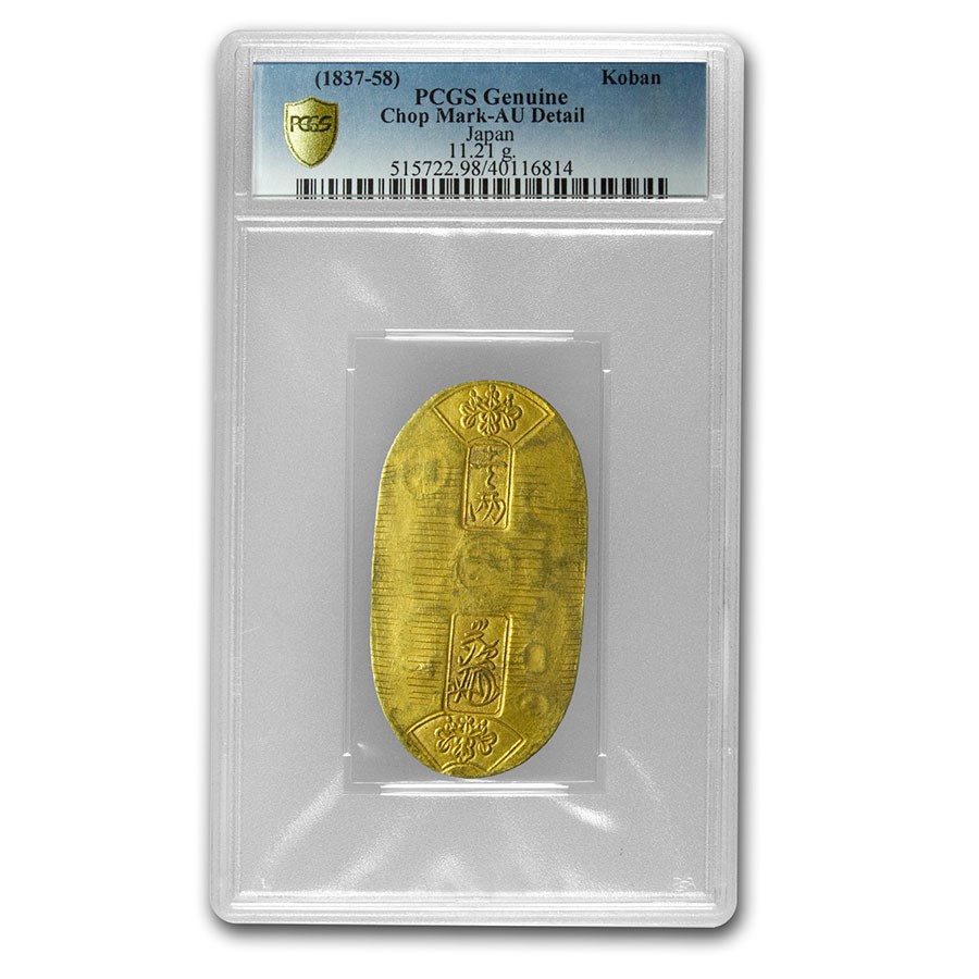 Buy (1837-58) Japan Tenpo Gold Koban 1 Ryo AU-Dtls PCGS (Chopmark) | APMEX