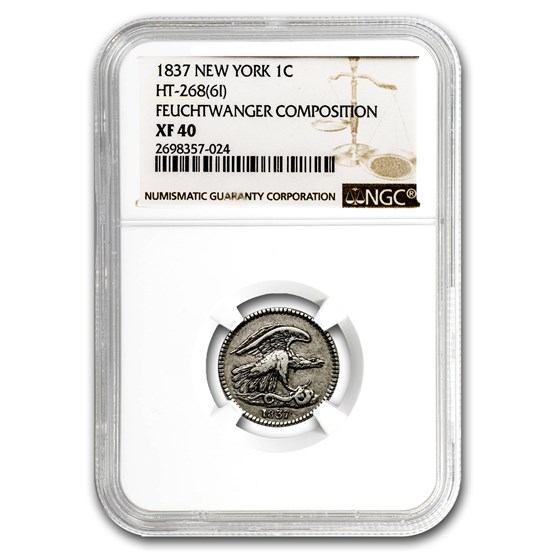 1837 Feuchtwanger Cent XF-40 NGC 1837 Feuchtwanger Cent XF-40 NGC
