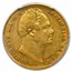 1837 Great Britain Gold Sovereign William IV AU-50 PCGS