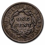 1837 Large Cent Plain Cord, Sm Letters VG