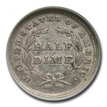 1837 Liberty Seated Half Dime AU-55 NGC