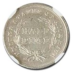 1837 Liberty Seated Half Dime AU-58 NGC