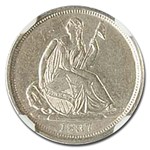 1837 Liberty Seated Half Dime AU-58 NGC