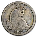 1837 Liberty Seated Half Dime Large Date Good